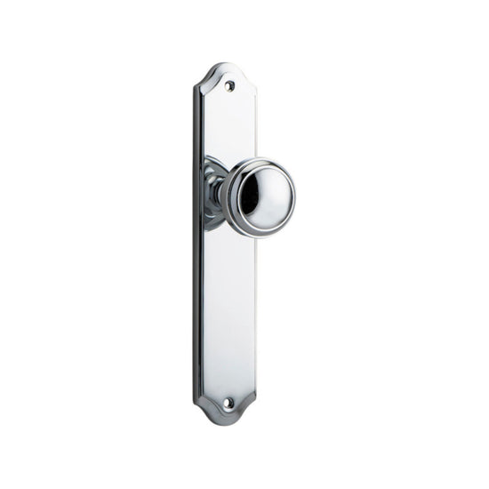 Door Knob Paddington Shouldered Latch Polished Chrome H237xW50xP68mm in Polished Chrome