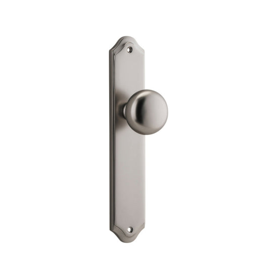 Door Knob Cambridge Shouldered Latch Satin Nickel H237xW50xP67mm in Satin Nickel