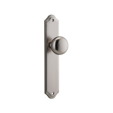 Door Knob Cambridge Shouldered Latch Satin Nickel H237xW50xP67mm in Satin Nickel