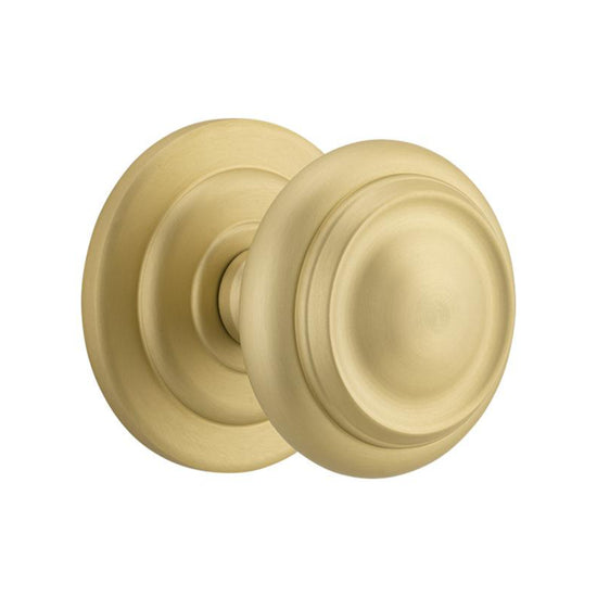 Centre Door Knob Sarlat Brushed Gold PVD D98xP99mm BP107mm in Brushed Gold PVD