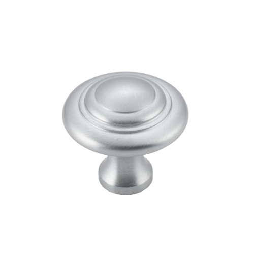 Cupboard Knob Domed Satin Chrome D32xP29mm in Satin Chrome