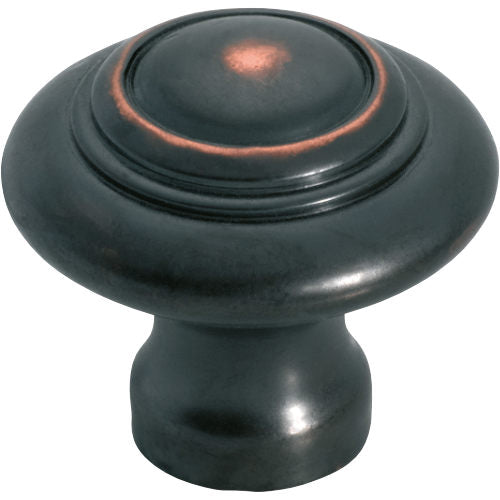 Cupboard Knob Domed Antique Copper D32xP29mm in Antique Copper