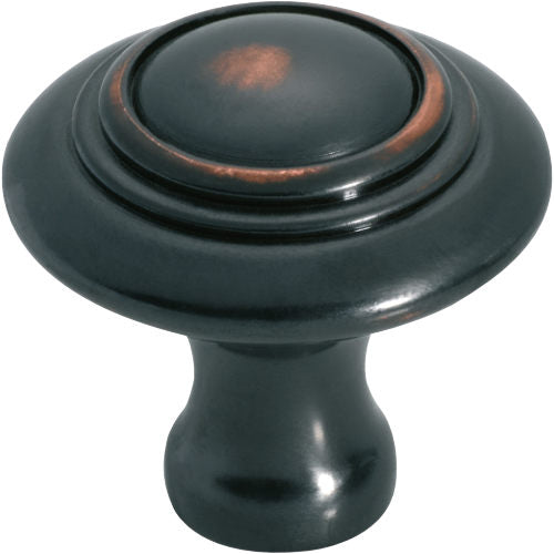 Cupboard Knob Domed Antique Copper D38xP35mm in Antique Copper