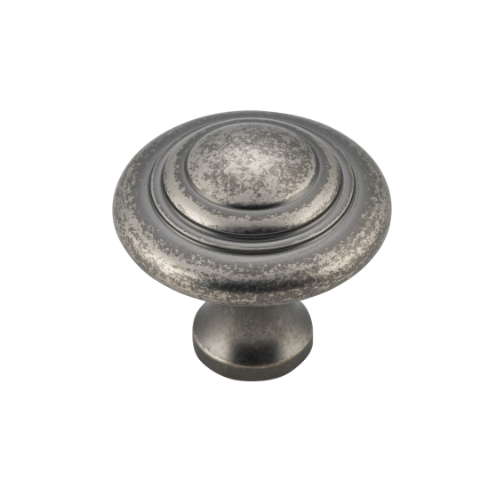 Cupboard Knob Domed Rumbled Nickel D32xP29mm in Rumbled Nickel