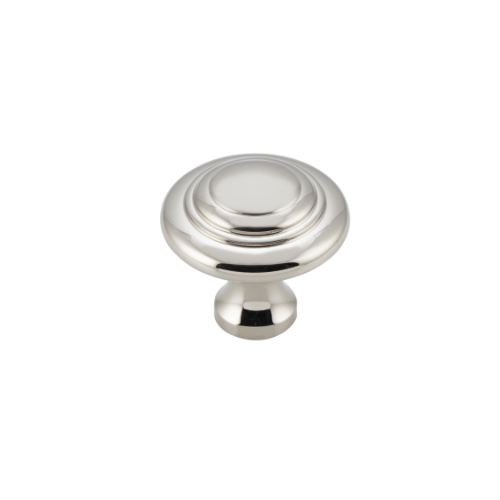 Cupboard Knob Domed Polished Nickel D25xP24mm in Polished Nickel