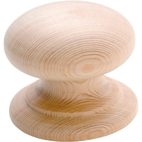 PINE W/SCREW M/ROOM KNOB D54 P39mm in Pine