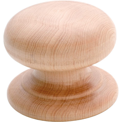 PINE W/SCREW M/ROOM KNOB D48 P40mm in Pine