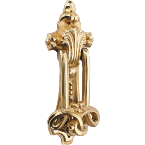 Door Knocker Federation Polished Brass H210xW80mm in Polished Brass