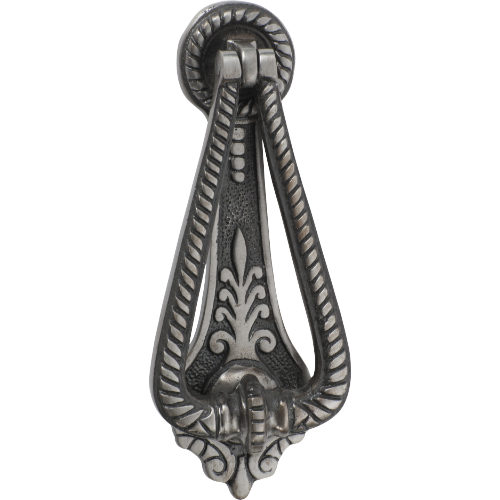 Door Knocker Edwardian Iron Polished Metal H175xW70mm in Polished Metal