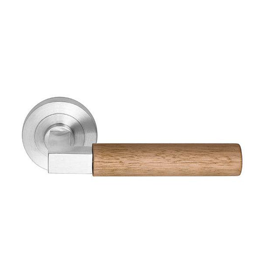 Timber Lanex set on R10 - SATIN CHROME/OAK/OILED in Satin Chrome