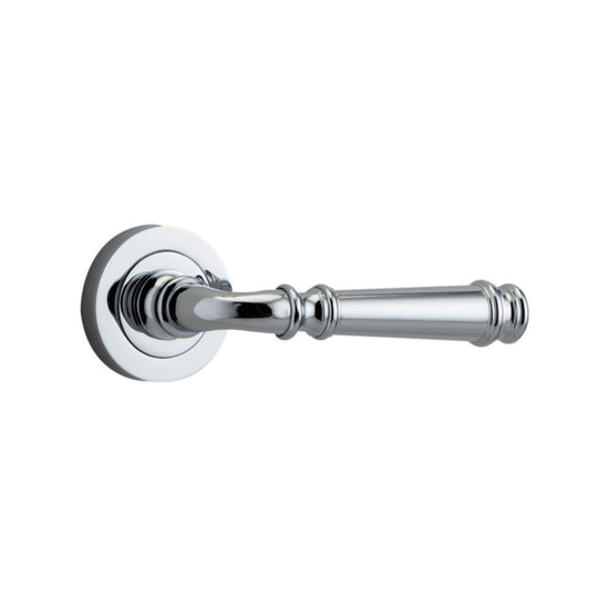 Door Lever Verona Round Rose Pair Polished Chrome D52xP59mm

(Latch/Lock Sold Separately) in Polished Chrome