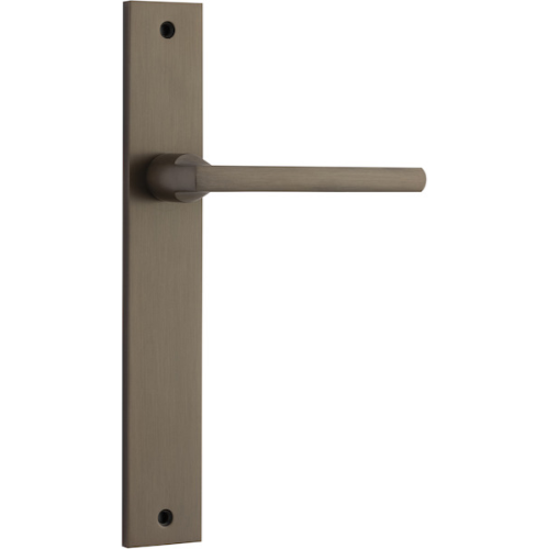 Door Lever Baltimore on Long Backplate Signature Brass H240xW38xP55mm in Signature Brass