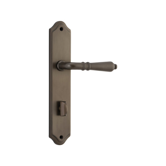 Door Lever Sarlat Shouldered Privacy Signature Brass CTC85mm H250xW48xP57mm in Signature Brass