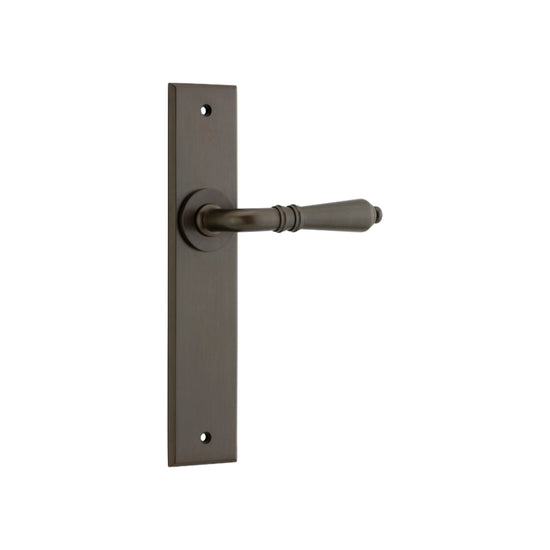 Sarlat Chamfered Latch Signature Brass H240xW50xP55mm in Signature Brass