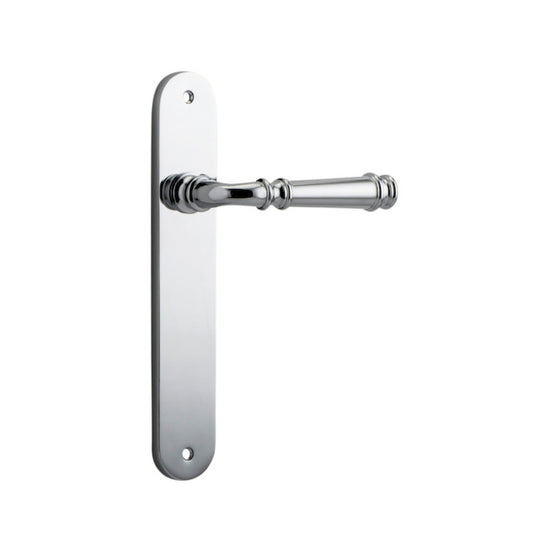 Door Lever Verona Oval Latch Polished Chrome H237xW50xP59mm in Polished Chrome