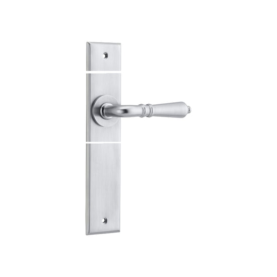 Sarlat Chamfered Latch Brushed Chrome H240xW50xP55mm in Brushed Chrome