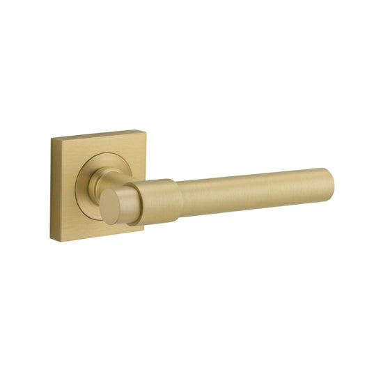 Door Lever Helsinki Square Rose Brushed Gold PVD H52xW52xP44mm in Brushed Gold PVD