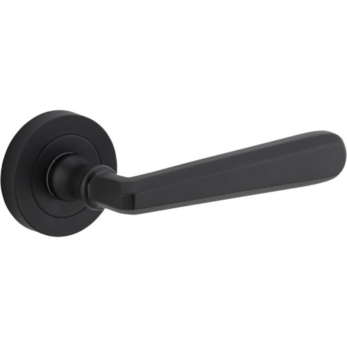 Door Lever Copenhagen Round Rose Matt Black D52xP61mm

(Latch/Lock Sold Separately) in Matt Black