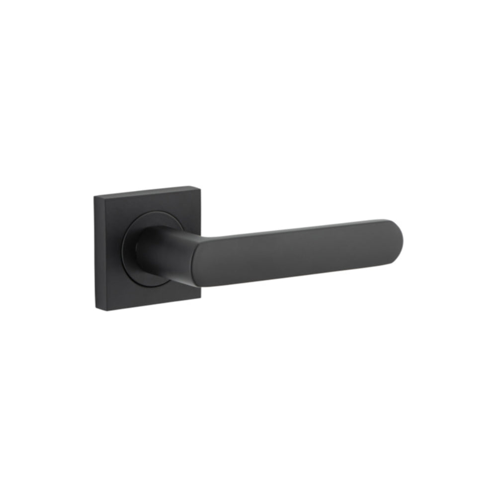 Door Lever Osaka Square Rose Matt Black H52xW52xP55mm

(Latch/Lock Sold Separately) in Matt Black