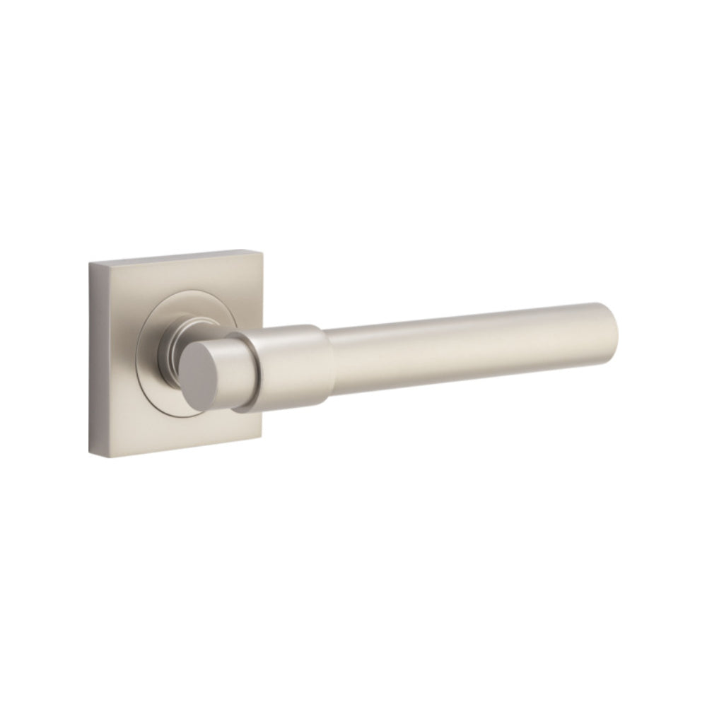 Door Lever Helsinki Square Rose Satin Nickel H52xW52xP44mm

(Latch/Lock Sold Separately) in Satin Nickel