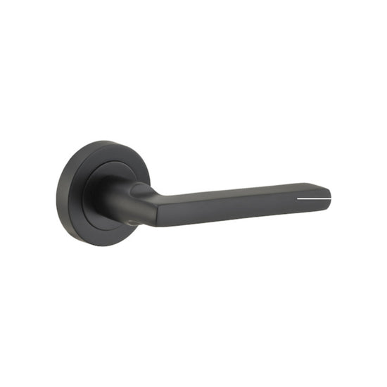 Door Lever Baltimore Round Rose Pair Matt Black

(Latch/Lock Sold Separately) in Matt Black