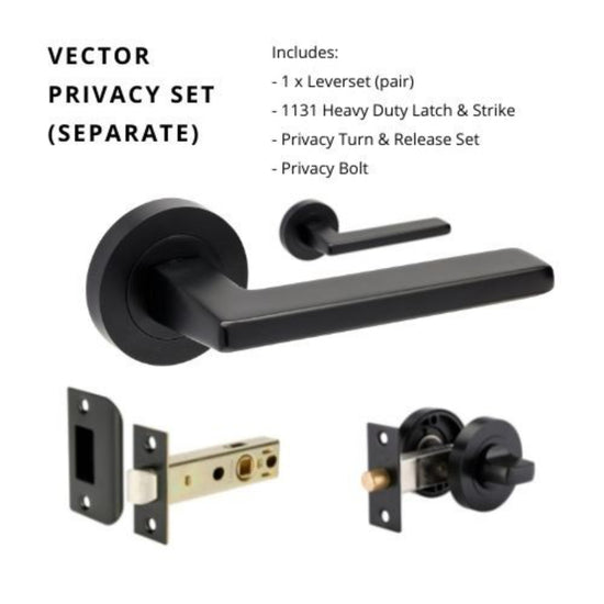 Vector Separate Privacy Set, Includes 7106, 1131 & 7032 in Black