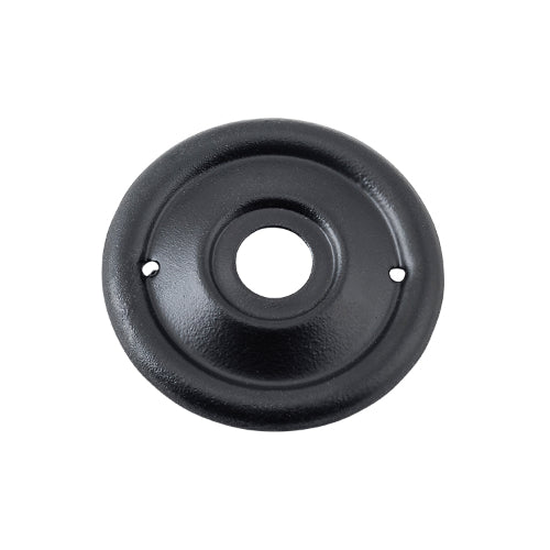 Backplate For Milled Edge Mortice Knob Pair Matt Black D46mm in Matt Black