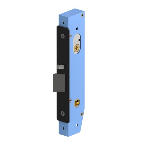 Legge 95M Mortice Lock Case, Narrow Stile 23mm Backset, Fire Rated (without cylinder) in Black Teflon