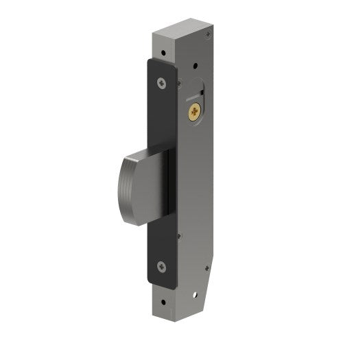 Mortice Dead Bolt Lock Case, Narrow Stile, 23mm Backset, 22mm Bolt, includes 2 Escutheons and 2 Cams in Black