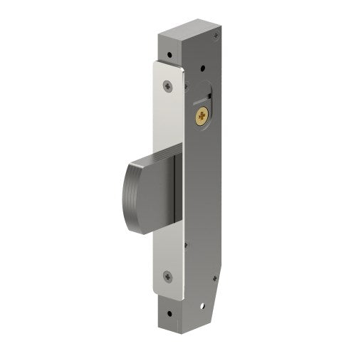 Mortice Dead Bolt Lock Case, Narrow Stile, 23mm Backset, 22mm Bolt, includes 2 Escutheons and 2 Cams in Polished Stainless