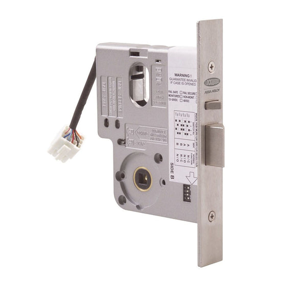 12-24VDC 60MM ELECTRIC MORTICE LOCK PRIMARY LOCK MONITORED NO CYLINDER in Satin Chrome