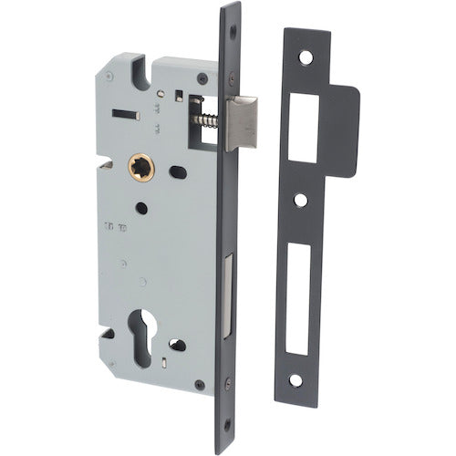 Mortice Lock Euro Matt Black CTC85mm Backset 45mm in Matt Black