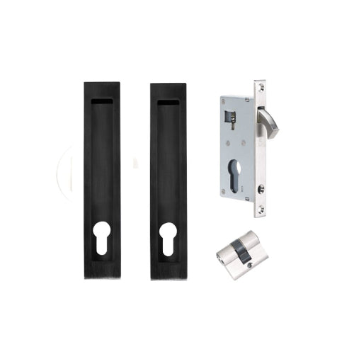 Narrow Backset 300mm Verve Lock Kit in Graphite Nickel