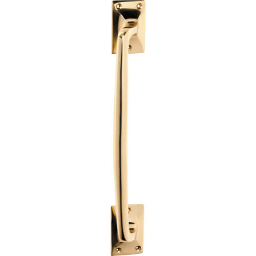 Pull Handle Classic Offset Polished Brass H305xW42xP60mm in Polished Brass