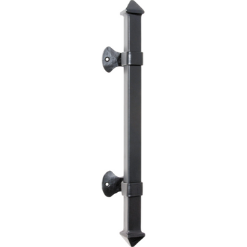 Pull Handle Iron Square Matt Black H450xP65mm in Matt Black