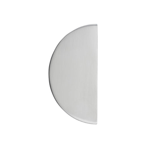 Cupboard Pull Osaka Half Moon Brushed Chrome H150mm CTC30mm in Brushed Chrome