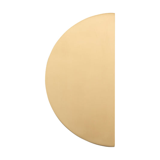 Large Pull Osaka Half Moon Brushed Brass H250mm in Brushed Brass