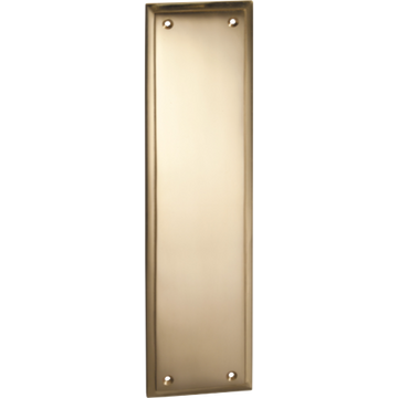 Push Plate Milton Polished Brass H300xW75mm in Polished Brass