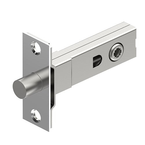 Tubular Mortice Bolt 4.5mm Square hub/Spindle in Polished Stainless