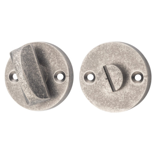 Privacy Turn Round Rumbled Nickel D35mm in Rumbled Nickel