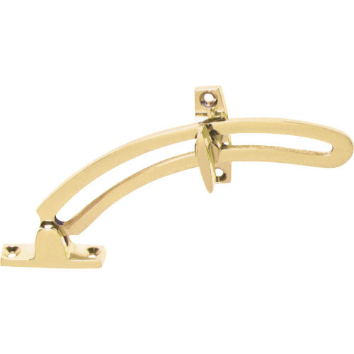 Quadrant Stay Polished Brass L150mm in Polished Brass