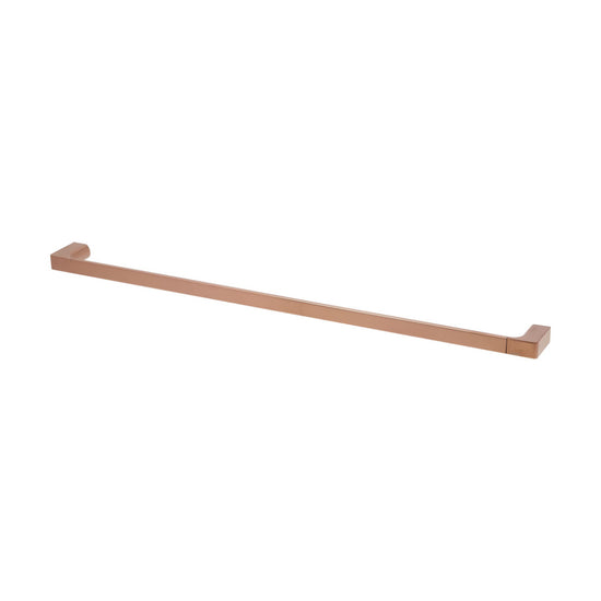 Rubie Single Towel Rail - 800mm in Satin Copper