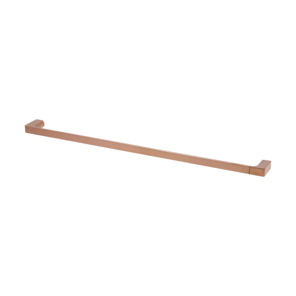 Rubie Single Towel Rail - 800mm in Satin Copper