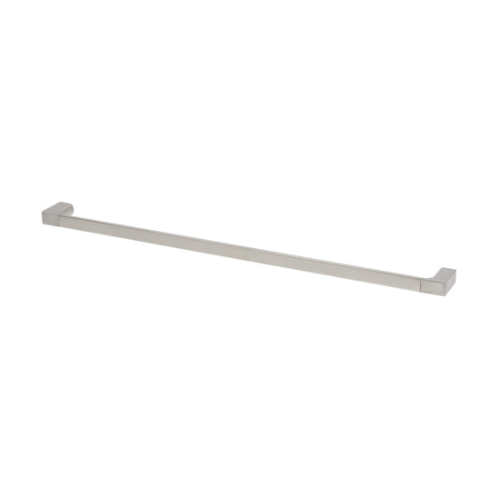 Rubie Single Towel Rail - 800mm in Satin Nickel