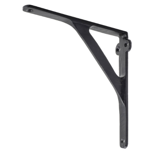 Shelf Bracket Iron Small Matt Black H130xP130mm in Matt Black