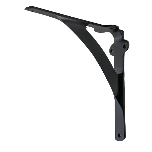 Shelf Bracket Iron Large Matt Black H200xP200mm in Matt Black