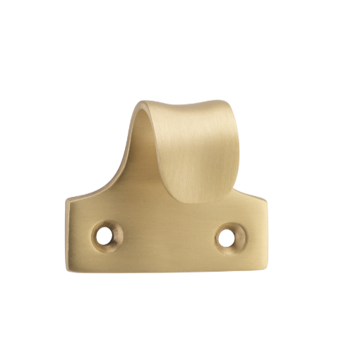 Sash Lift Dished Satin Brass H38xW45xP30mm in Satin Brass