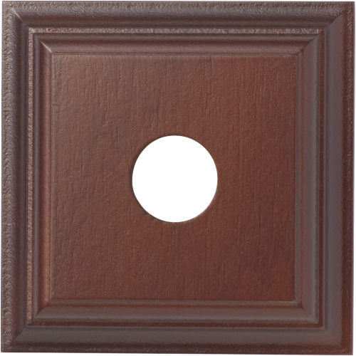 Switch Socket Block Classic Single Cedar H90xW90mm in Cedar Finish