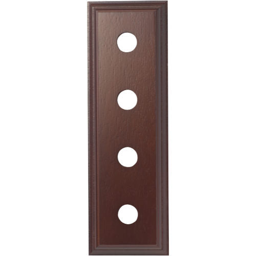 Switch Socket Block Classic Quad Cedar H90xL280mm in Cedar Finish