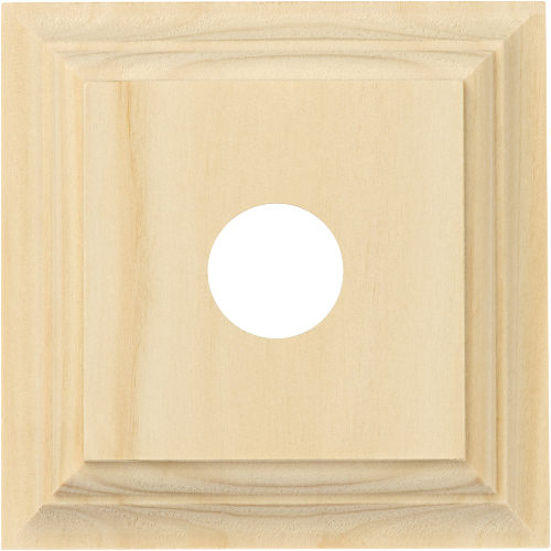 Switch Socket Block Classic Single Pine H90xW90mm in Pine